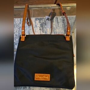 Vintage DOONEY & BOURKE Nylon Leather Trim Crossbody Versatile Nwt Orig Papers